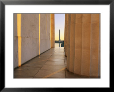 Washington Monument Seen From Inside The Lincoln Memorial by Sisse Brimberg Pricing Limited Edition Print image