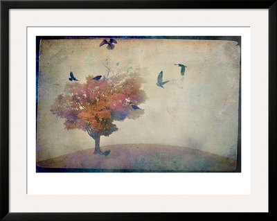 Oversized Crows Flying From Tree by Mia Friedrich Pricing Limited Edition Print image