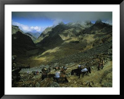 Expedition Enroute Along Mountain Paths by Gordon Wiltsie Pricing Limited Edition Print image