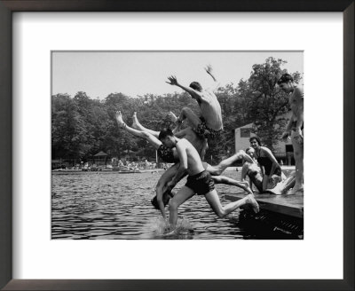 Students Of Palmerton High School Going Swimming by Walter Sanders Pricing Limited Edition Print image