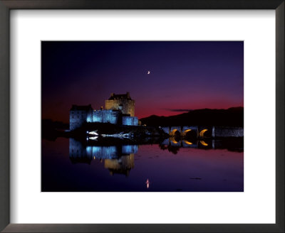 Eilean Donan Castle At Night, Scotland by Michael Howell Pricing Limited Edition Print image