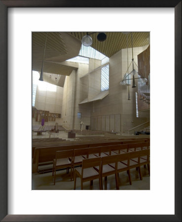 Interior, Our Lady Of The Angels Cathedral, Los Angeles, California, Usa by Ethel Davies Pricing Limited Edition Print image
