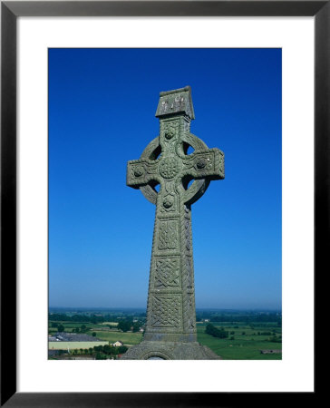 Celtic Cross With Knotted Desings, 7Th Century, Ireland by Claire Rydell Pricing Limited Edition Print image
