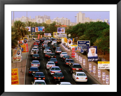 Election Hoardings On Roadside In Salmiya, Kuwait by Mark Daffey Pricing Limited Edition Print image