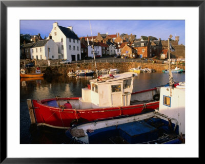 Boats In Crail Harbour Crail, Fife, Scotland by Glenn Beanland Pricing Limited Edition Print image