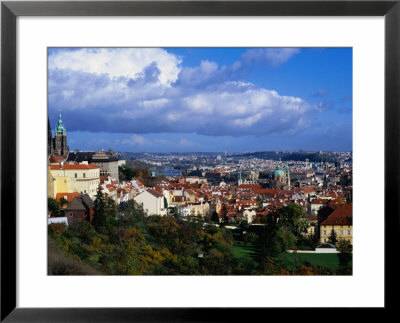 City From Terrace Of Restaurant In Mala Strana, Prague, Czech Republic by Richard Nebesky Pricing Limited Edition Print image