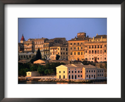 Exterior Of Apartment Buildings, Corfu Town, Greece by John Elk Iii Pricing Limited Edition Print image