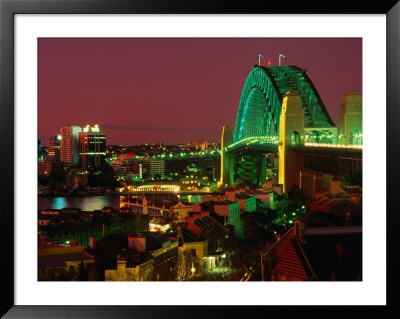 Sydney Harbour Bridge At Sunset Sydney, New South Wales, Australia by Barnett Ross Pricing Limited Edition Print image