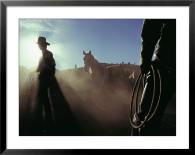 A Teenage Cowboy Sitting In The Cab Of A Truck At Sunset by Joel Sartore Pricing Limited Edition Print image