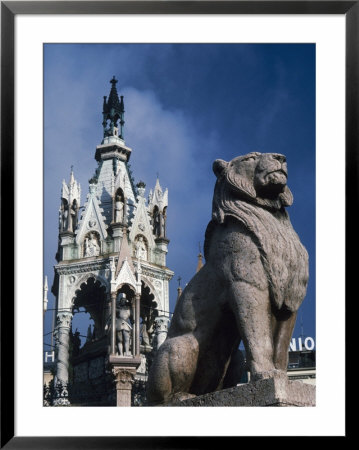 Statue Of Lion, Geneva, Switzerland by Bruce Chashin Pricing Limited Edition Print image