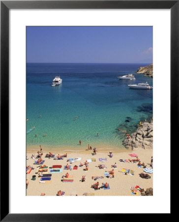 Beach, Mykonos, Greece by Walter Bibikow Pricing Limited Edition Print image