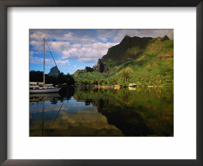 Reflection Of Hillside, Cooks Bay, Moorea by Walter Bibikow Pricing Limited Edition Print image