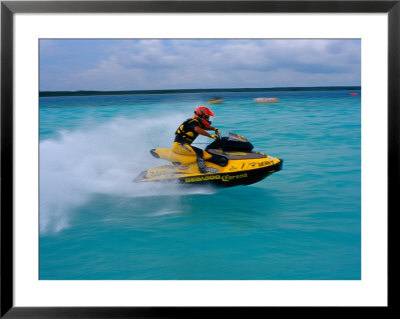 Person On Jet-Propelled Craft, Bacalar, Mexico by Dratch & Beringer Pricing Limited Edition Print image