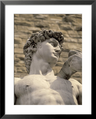 Statue Of David In Piazza Della Signoria, Florence, Italy by Walter Bibikow Pricing Limited Edition Print image