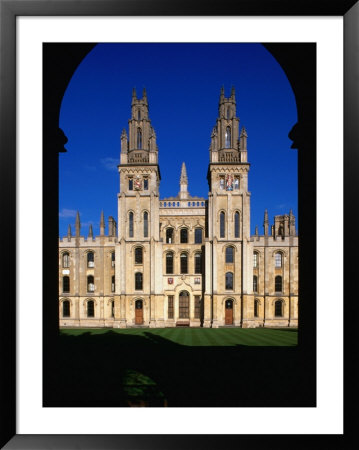 All Souls College Through Archway, Oxford, England by Jon Davison Pricing Limited Edition Print image