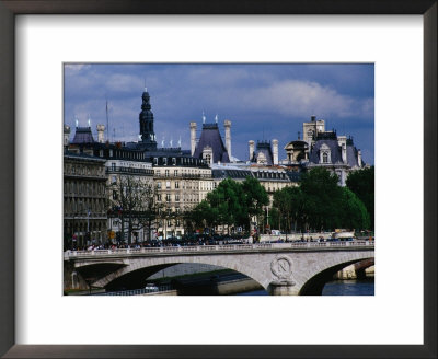 Pont Au Change Across The Seine With Hotel De Ville Behind, Paris, Ile-De-France, France by Diana Mayfield Pricing Limited Edition Print image