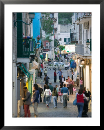 Strolling Pedestrians, Ischia Ponte, Ischia, Bay Of Naples, Campania, Italy by Walter Bibikow Pricing Limited Edition Print image