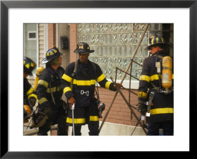 Fire Fighters, Grand Street, Chicago, Il by Mark Segal Pricing Limited Edition Print image