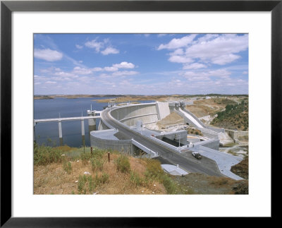Alqueva Dam, Portugal's Largest Dam, Near The Spanish Border, Alentejo Region, Portugal by R H Productions Pricing Limited Edition Print image
