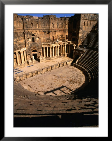 Looking Down The Steps Towards The Stage Of An 11Th Century Theatre, Bosra, Syria by Mark Daffey Pricing Limited Edition Print image