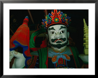Detail Of Statue Outside Temple In Korean Folk Village, Suwon, Gyeonggi-Do, South Korea by Eric Wheater Pricing Limited Edition Print image