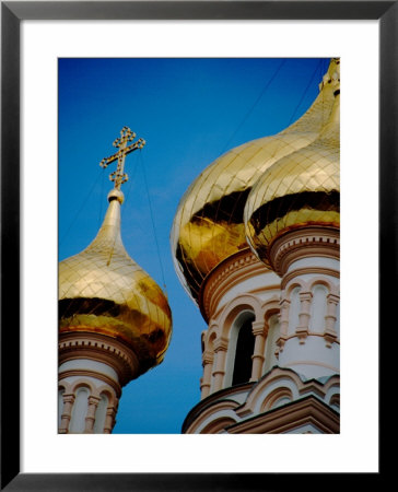 Gold Onion Domes, Alexander Nevsky Cathedral, Yalta, Black Sea, Ukraine by Cindy Miller Hopkins Pricing Limited Edition Print image