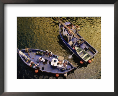 Fishing Boats In Seixal, Madeira, Portugal by Walter Bibikow Pricing Limited Edition Print image