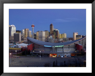 Skyline And Saddledome, Calgary, Alberta by Walter Bibikow Pricing Limited Edition Print image