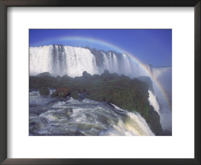 Rainbow Over Iguassu Falls, Brazil And Argentina by Michele Burgess Pricing Limited Edition Print image