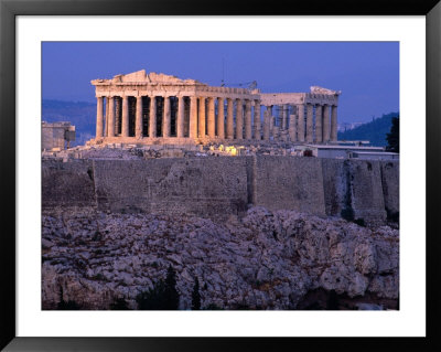Parthenon And Acropolis From Filopappou Hill, Athens, Greece by Anders Blomqvist Pricing Limited Edition Print image