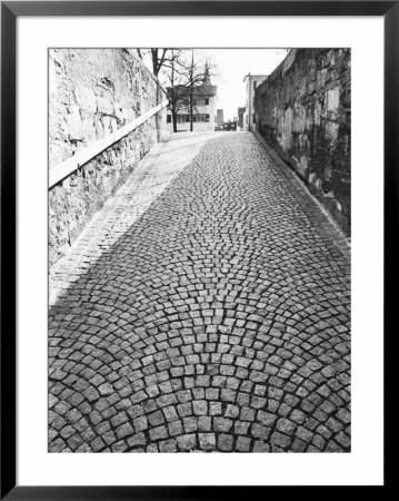Cobbled Street, Lindenhof, Switzerland by Walter Bibikow Pricing Limited Edition Print image