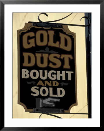 Gold Rush Era Sign In Dawson City, Yukon, Canada by Paul Souders Pricing Limited Edition Print image