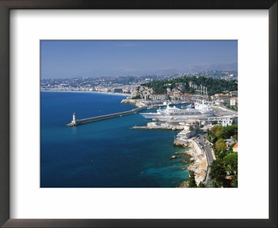 Aerial View Of The Port, Nice, France by Charles Sleicher Pricing Limited Edition Print image