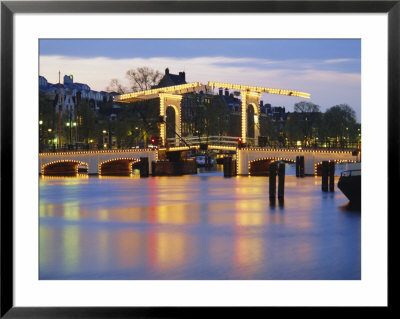 Magere Brug, The Skinny Bridge, Amsterdam, Netherlands by Gavin Hellier Pricing Limited Edition Print image