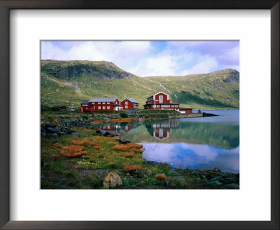 Buildings At Gateway To Jotunheimen National Park, Eidsbugarden, Norway by Cornwallis Graeme Pricing Limited Edition Print image