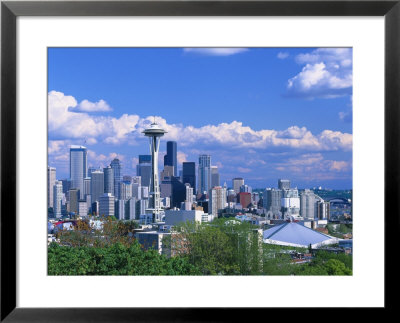 Skyline In The Spring, Seattle, Wa by Mark Windom Pricing Limited Edition Print image