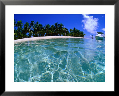 Boat At One Foot Island, Cook Islands by Peter Hendrie Pricing Limited Edition Print image