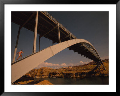 Runner On Bridge, Utah by Bill Hatcher Pricing Limited Edition Print image