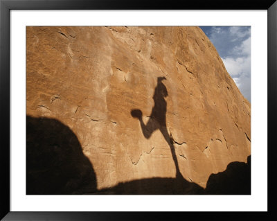 A Runners Shadow Falls On A Rock by Dugald Bremner Pricing Limited Edition Print image