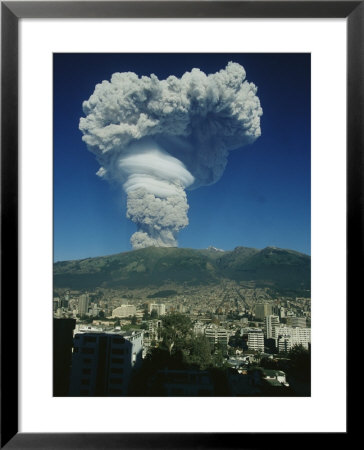 The Eruption Of Guagua Pichincha On October 7, 1999, The Volcano Rises 15,728 Feet by Pablo Corral Vega Pricing Limited Edition Print image