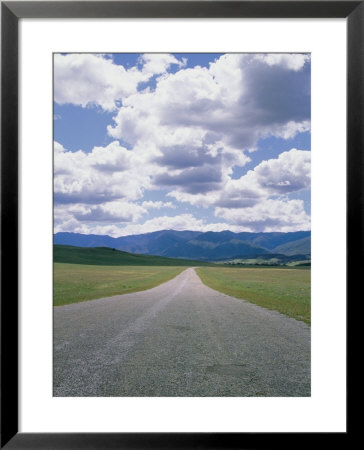 A Country Road And Cumulus Clouds In The Cuyama Valley by Marc Moritsch Pricing Limited Edition Print image