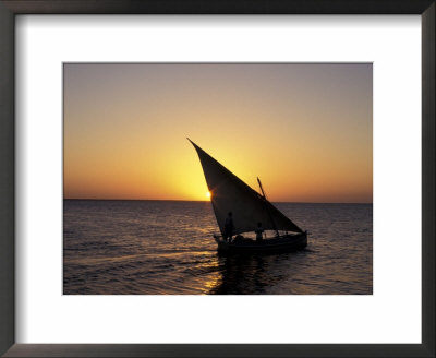 Sunset On A Felucca Fishing Boat, Tunisia by Michele Molinari Pricing Limited Edition Print image