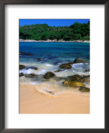 Rocks In Water Near Sandy Beach, Phuket, Thailand by Juliet Coombe Pricing Limited Edition Print image