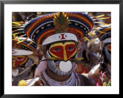 Warrior At Sing Sing Festival, Papua New Guinea, Oceania by Keren Su Pricing Limited Edition Print image