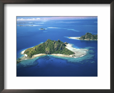 Aerial Of Maolo Island, Mamanuca Islands, Fiji by David Wall Pricing Limited Edition Print image