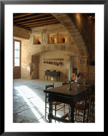 Medieval Kitchen, Chateau De Pierreclos, Burgundy, France by Lisa S. Engelbrecht Pricing Limited Edition Print image