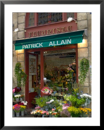 Florist In Ile St. Louis, Paris, France by Lisa S. Engelbrecht Pricing Limited Edition Print image