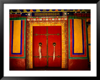 Decorated Doorways, Norbulingka (Dalai Lama's Summer Palace), Lhasa, China by Anthony Plummer Pricing Limited Edition Print image
