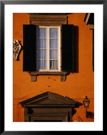 Exterior Of Building On Via Del Duomo, Lucca, Italy by Damien Simonis Pricing Limited Edition Print image