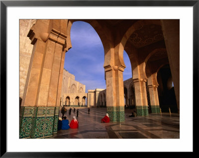 People Visiting Hassan Ii Mosque, Casablanca, Morocco by Carol Polich Pricing Limited Edition Print image